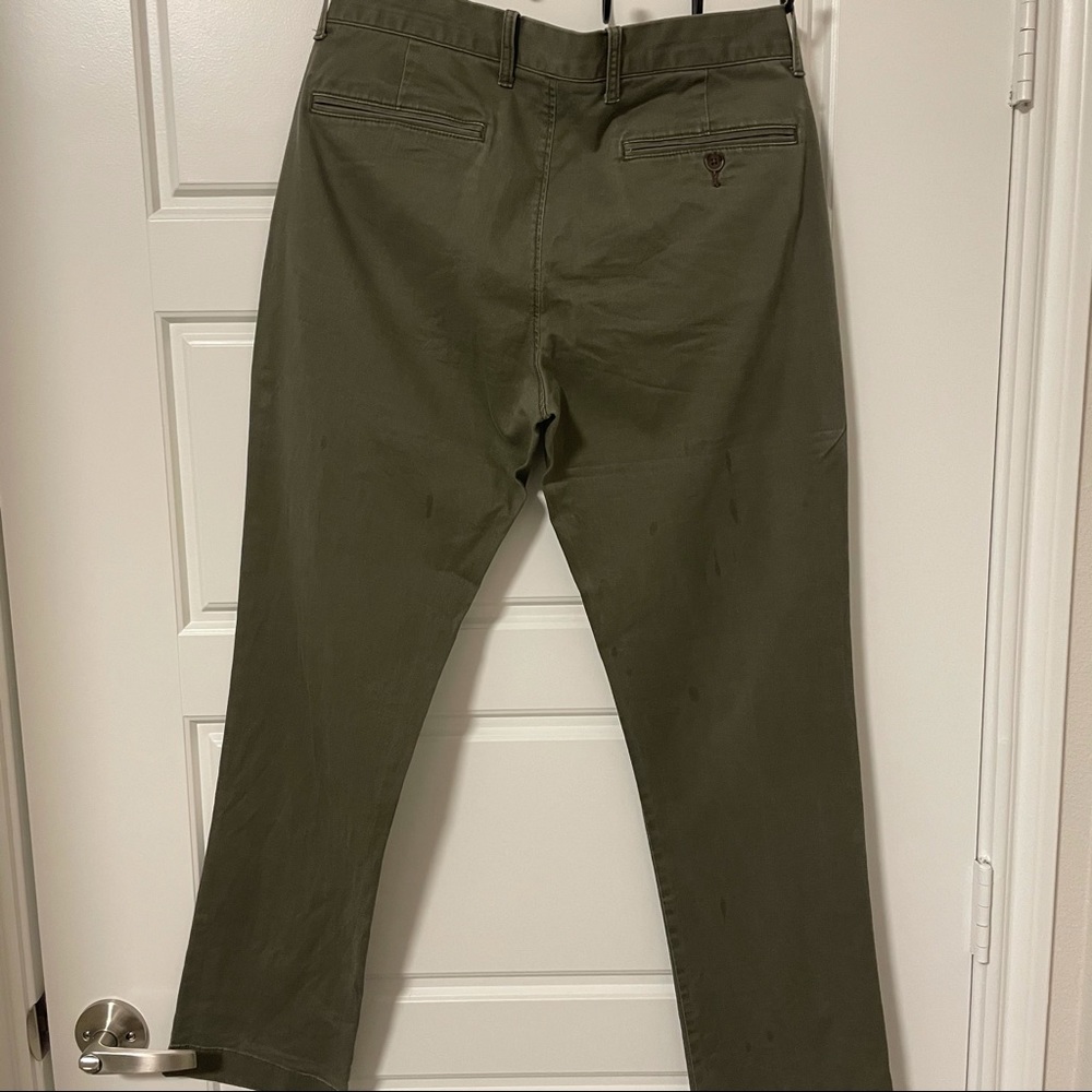 J Crew Mens Chinos Green (30x30) Straight Fit